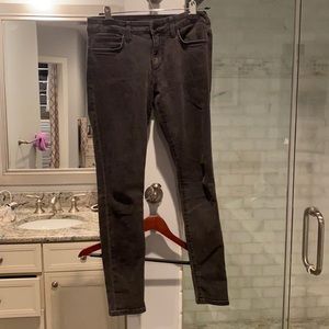Joe’s jeans skinny dark grey mid rise